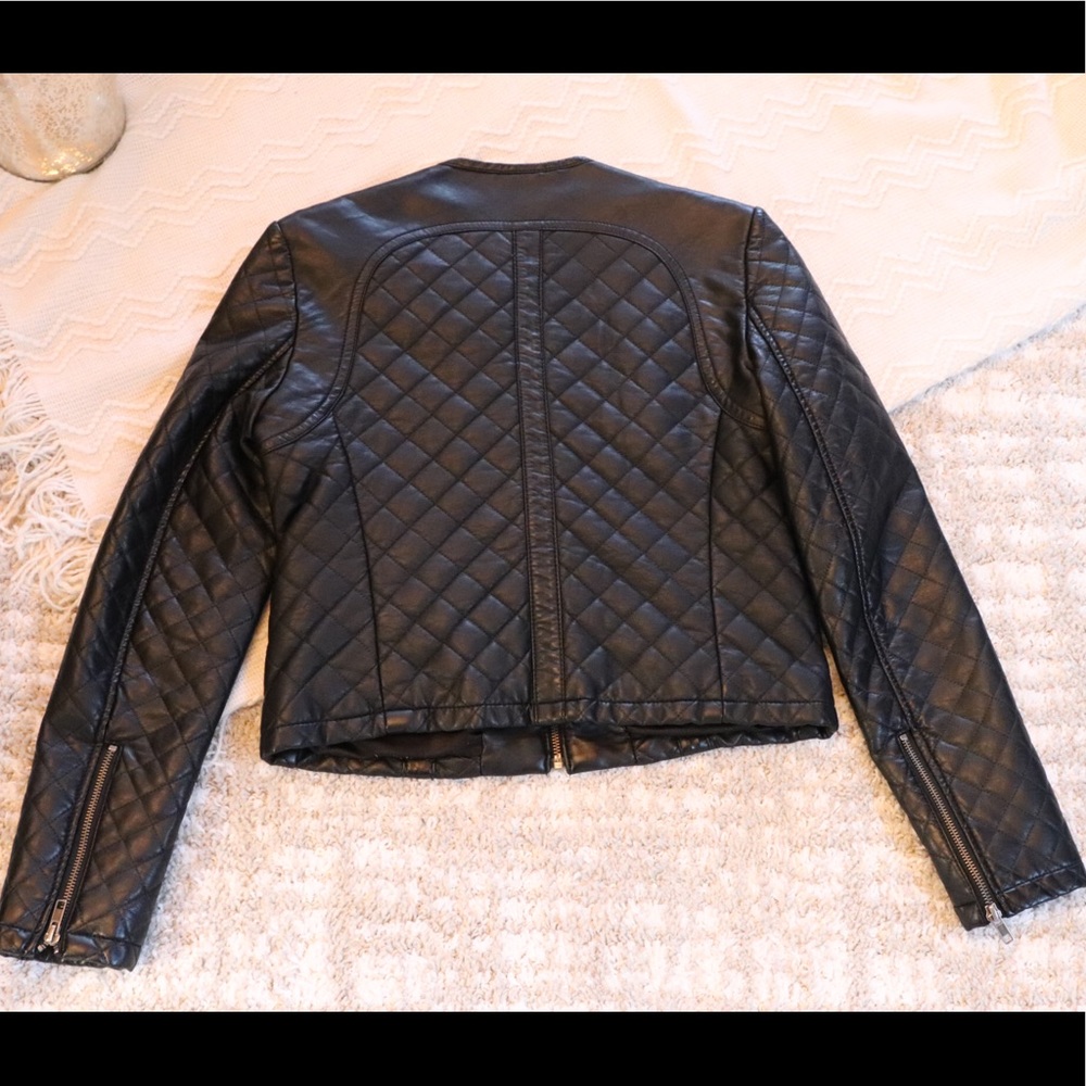 French Connection vegan leather jacket - Picture 3 of 3